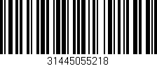 Código de barras (EAN, GTIN, SKU, ISBN): '31445055218'