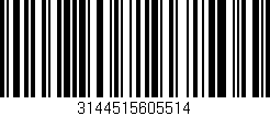 Código de barras (EAN, GTIN, SKU, ISBN): '3144515605514'