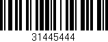 Código de barras (EAN, GTIN, SKU, ISBN): '31445444'