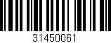 Código de barras (EAN, GTIN, SKU, ISBN): '31450061'