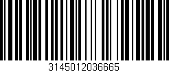 Código de barras (EAN, GTIN, SKU, ISBN): '3145012036665'