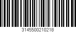 Código de barras (EAN, GTIN, SKU, ISBN): '3145500210218'