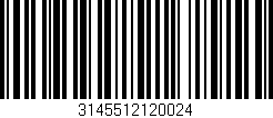 Código de barras (EAN, GTIN, SKU, ISBN): '3145512120024'