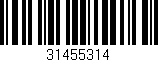 Código de barras (EAN, GTIN, SKU, ISBN): '31455314'