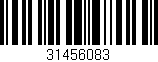 Código de barras (EAN, GTIN, SKU, ISBN): '31456083'