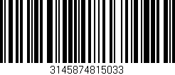 Código de barras (EAN, GTIN, SKU, ISBN): '3145874815033'