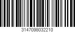 Código de barras (EAN, GTIN, SKU, ISBN): '3147098032210'