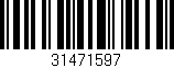 Código de barras (EAN, GTIN, SKU, ISBN): '31471597'