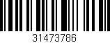 Código de barras (EAN, GTIN, SKU, ISBN): '31473786'