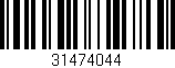 Código de barras (EAN, GTIN, SKU, ISBN): '31474044'