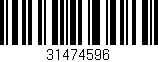 Código de barras (EAN, GTIN, SKU, ISBN): '31474596'