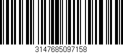 Código de barras (EAN, GTIN, SKU, ISBN): '3147685097158'