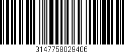 Código de barras (EAN, GTIN, SKU, ISBN): '3147758029406'