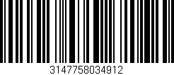 Código de barras (EAN, GTIN, SKU, ISBN): '3147758034912'