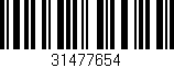 Código de barras (EAN, GTIN, SKU, ISBN): '31477654'