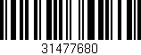 Código de barras (EAN, GTIN, SKU, ISBN): '31477680'
