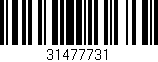 Código de barras (EAN, GTIN, SKU, ISBN): '31477731'