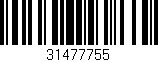 Código de barras (EAN, GTIN, SKU, ISBN): '31477755'