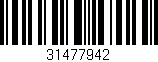 Código de barras (EAN, GTIN, SKU, ISBN): '31477942'