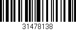 Código de barras (EAN, GTIN, SKU, ISBN): '31478138'