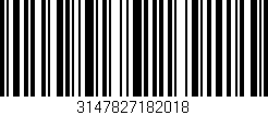 Código de barras (EAN, GTIN, SKU, ISBN): '3147827182018'