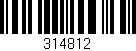 Código de barras (EAN, GTIN, SKU, ISBN): '314812'