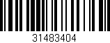 Código de barras (EAN, GTIN, SKU, ISBN): '31483404'