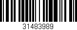 Código de barras (EAN, GTIN, SKU, ISBN): '31483989'