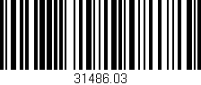 Código de barras (EAN, GTIN, SKU, ISBN): '31486.03'