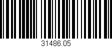 Código de barras (EAN, GTIN, SKU, ISBN): '31486.05'