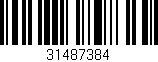 Código de barras (EAN, GTIN, SKU, ISBN): '31487384'