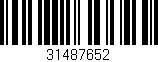 Código de barras (EAN, GTIN, SKU, ISBN): '31487652'