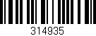 Código de barras (EAN, GTIN, SKU, ISBN): '314935'