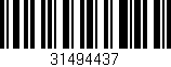 Código de barras (EAN, GTIN, SKU, ISBN): '31494437'