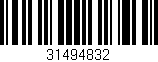 Código de barras (EAN, GTIN, SKU, ISBN): '31494832'