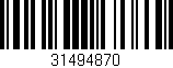 Código de barras (EAN, GTIN, SKU, ISBN): '31494870'