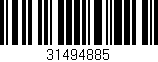 Código de barras (EAN, GTIN, SKU, ISBN): '31494885'