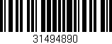 Código de barras (EAN, GTIN, SKU, ISBN): '31494890'