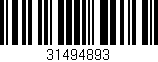 Código de barras (EAN, GTIN, SKU, ISBN): '31494893'