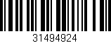 Código de barras (EAN, GTIN, SKU, ISBN): '31494924'