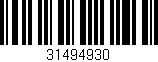 Código de barras (EAN, GTIN, SKU, ISBN): '31494930'