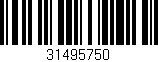Código de barras (EAN, GTIN, SKU, ISBN): '31495750'