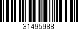 Código de barras (EAN, GTIN, SKU, ISBN): '31495988'