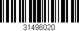 Código de barras (EAN, GTIN, SKU, ISBN): '31496020'