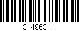 Código de barras (EAN, GTIN, SKU, ISBN): '31496311'