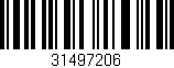 Código de barras (EAN, GTIN, SKU, ISBN): '31497206'