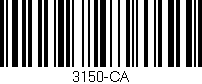 Código de barras (EAN, GTIN, SKU, ISBN): '3150-CA'
