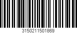 Código de barras (EAN, GTIN, SKU, ISBN): '3150211501869'