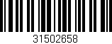 Código de barras (EAN, GTIN, SKU, ISBN): '31502658'
