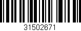 Código de barras (EAN, GTIN, SKU, ISBN): '31502671'
